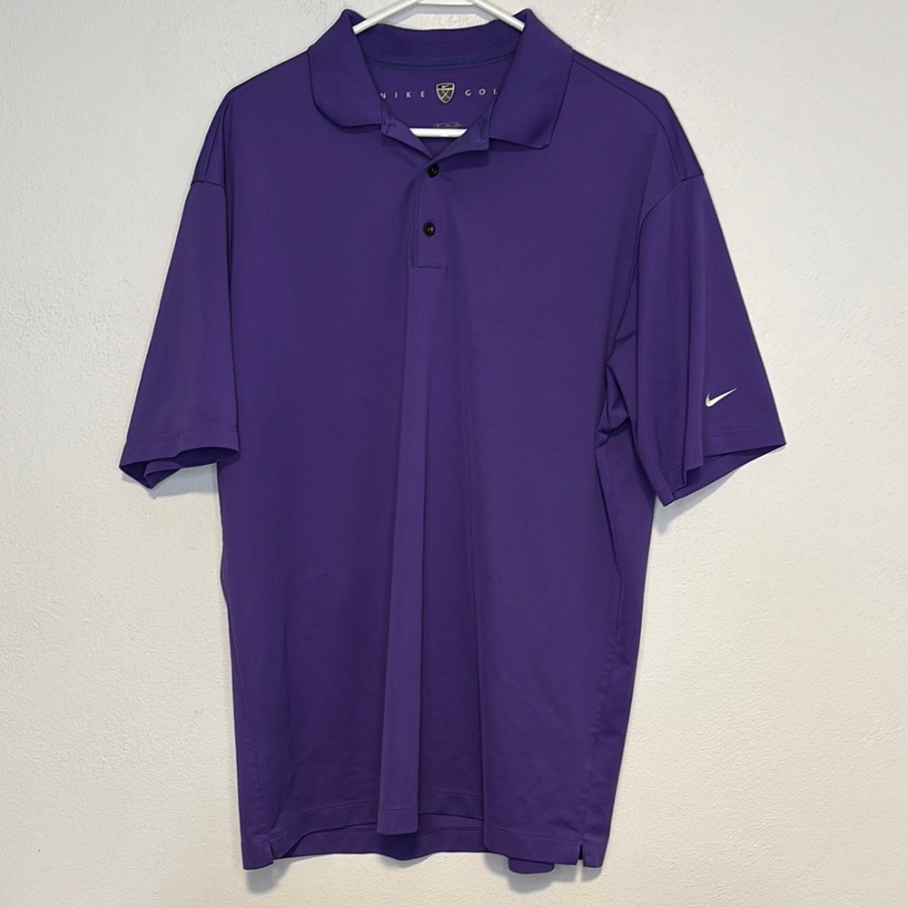 Nike Golf Purple Performance Short Sleeve Polo Shirt XL